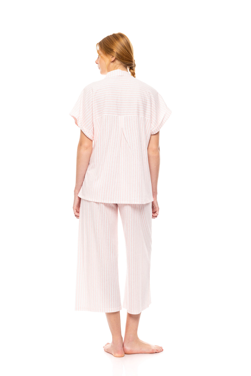 Pink Label - Pyjama Long Pants Soft Pink Stripe