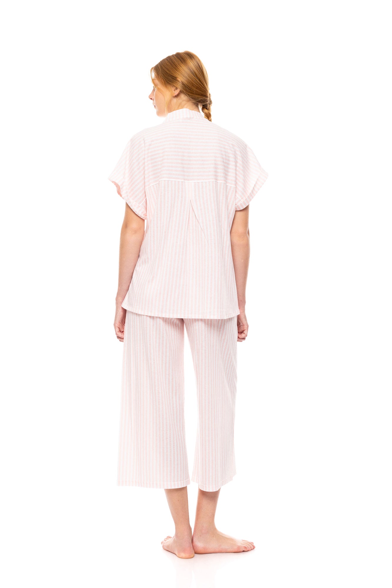 Pink Label - Pyjama Long Pants Soft Pink Stripe