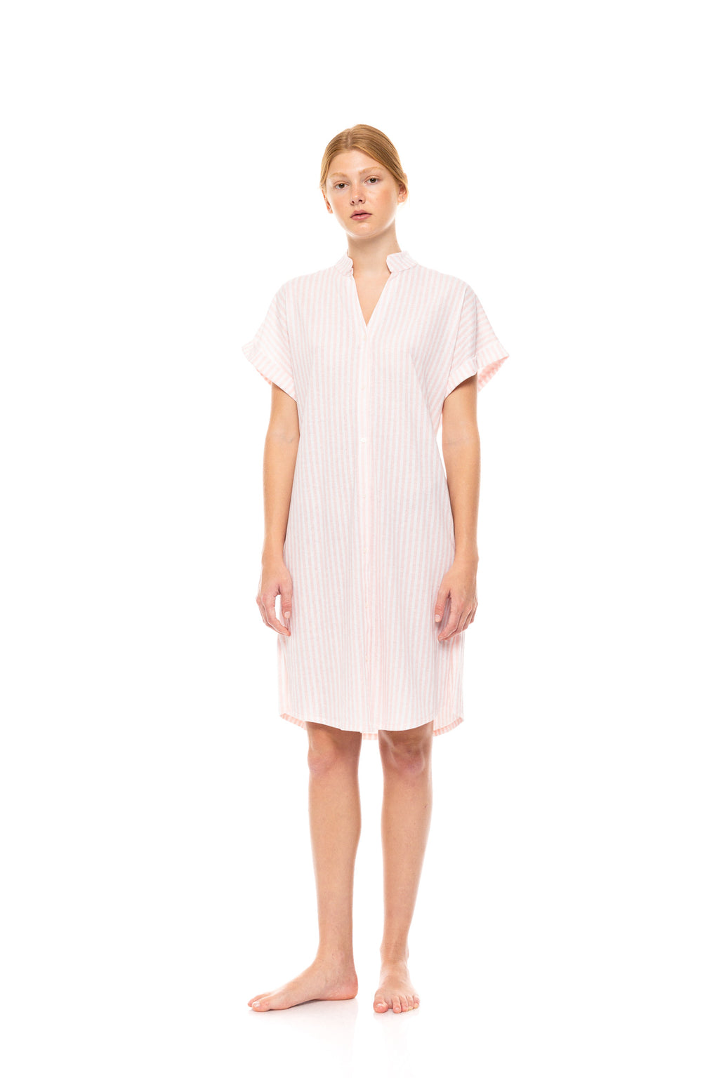 Pink Label - Nightgown Soft Pink Stripe