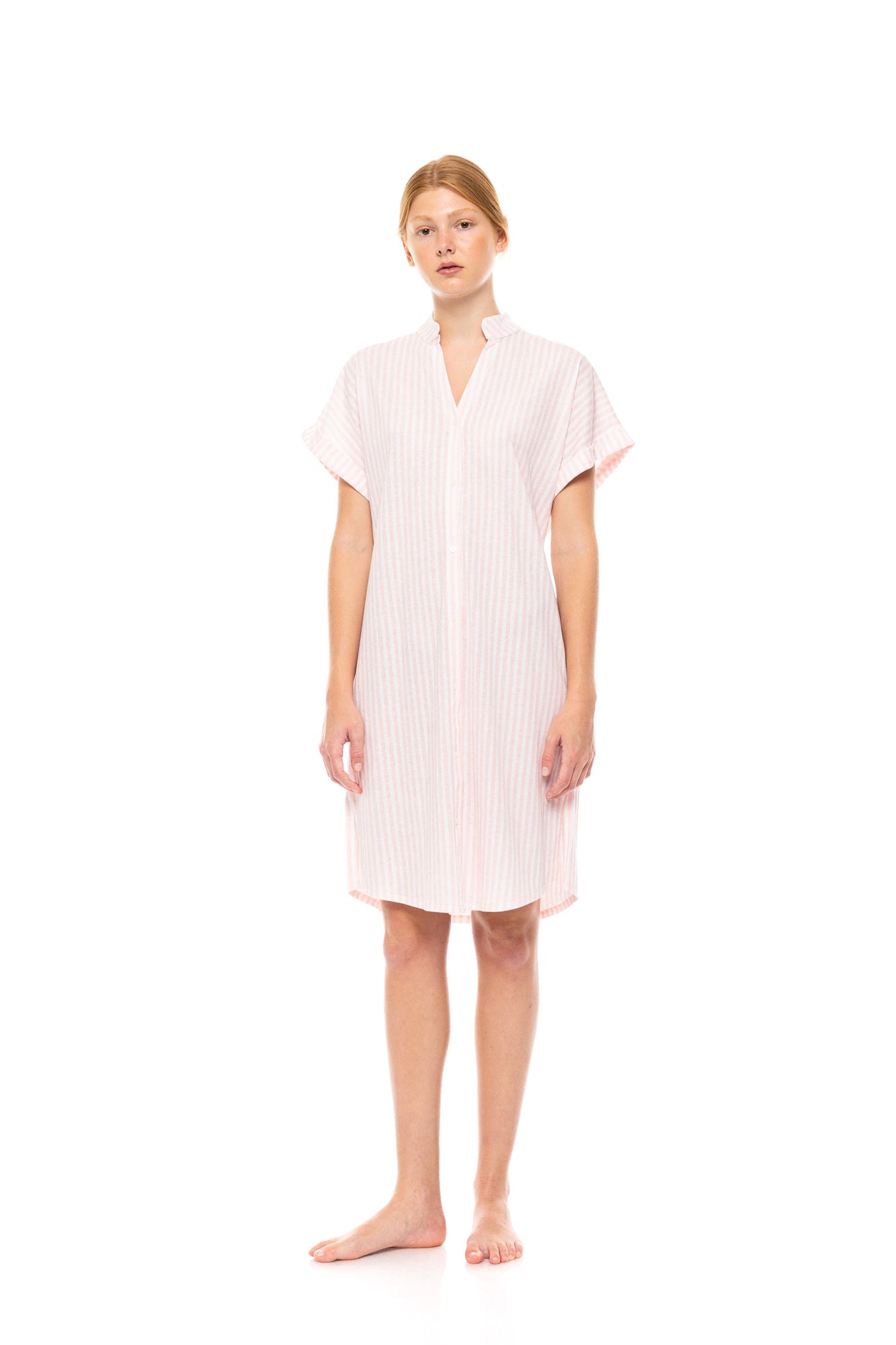 Pink Label - Nightgown Soft Pink Stripe