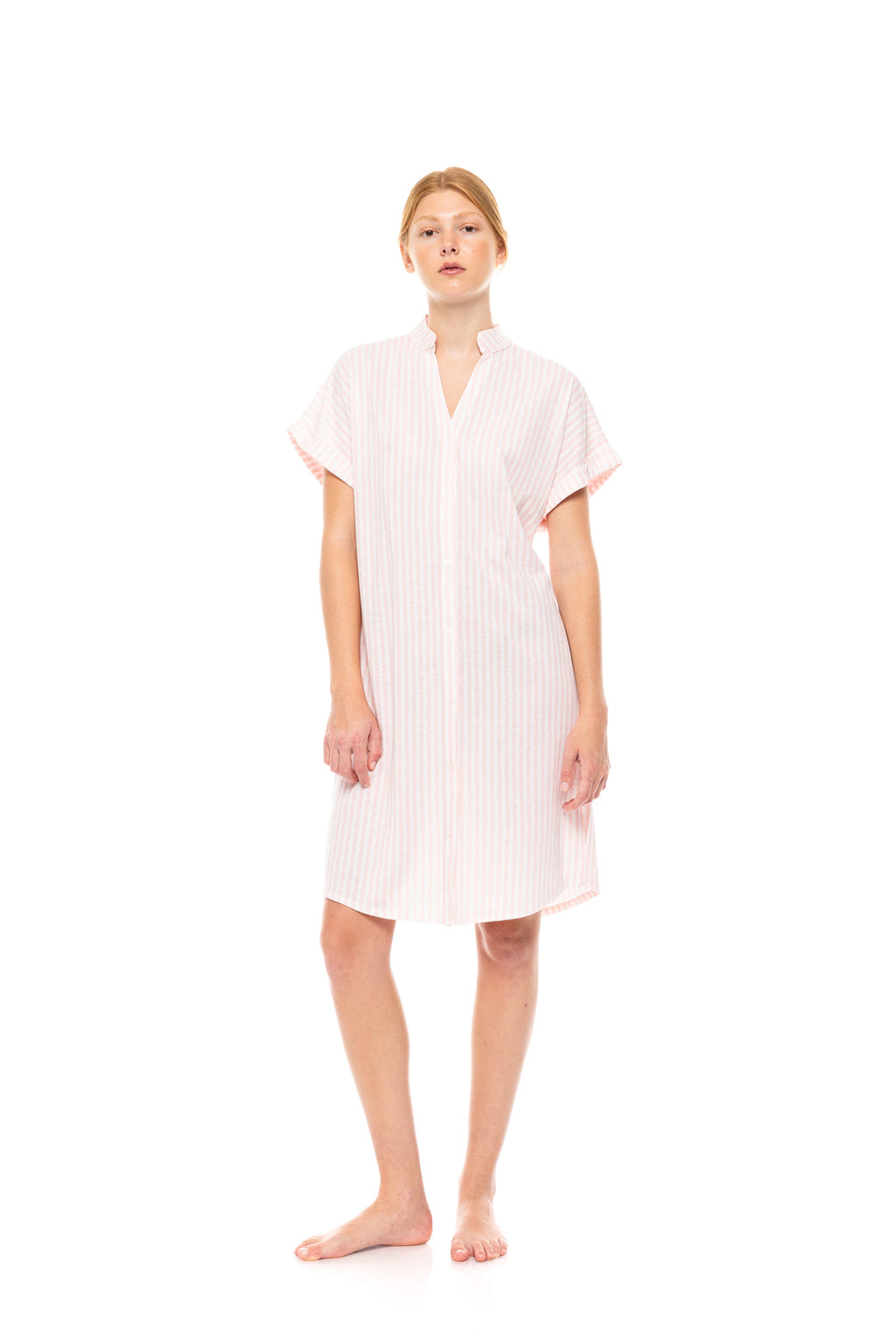 Pink Label - Nightgown Soft Pink Stripe