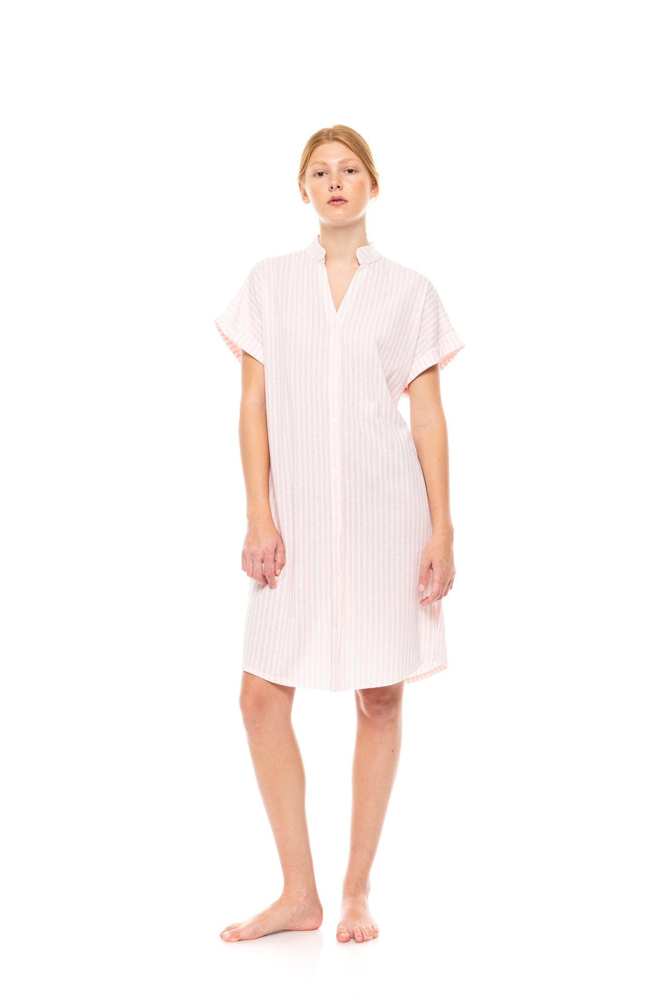 Pink Label - Nightgown Soft Pink Stripe