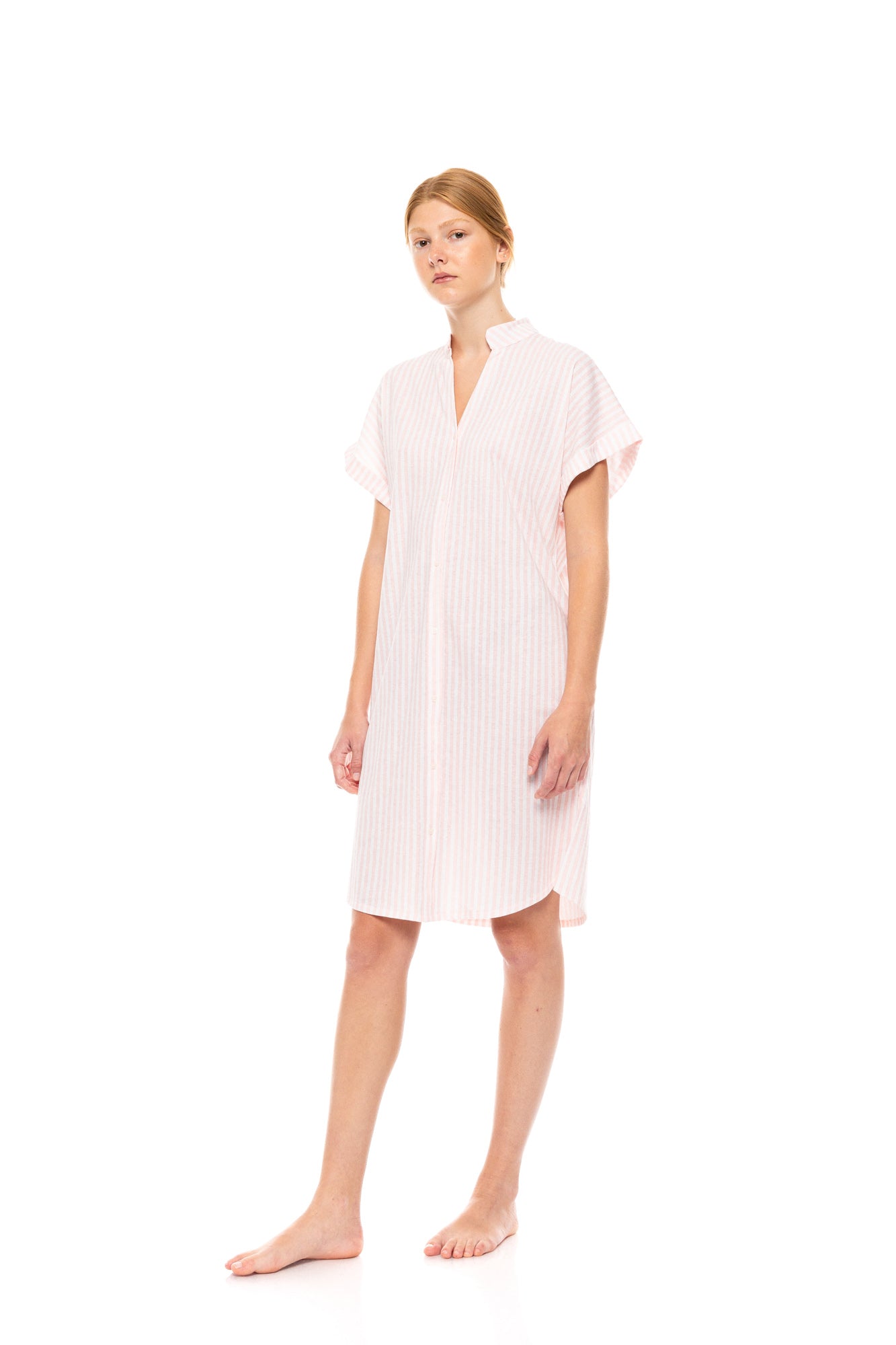 Pink Label - Nightgown Soft Pink Stripe