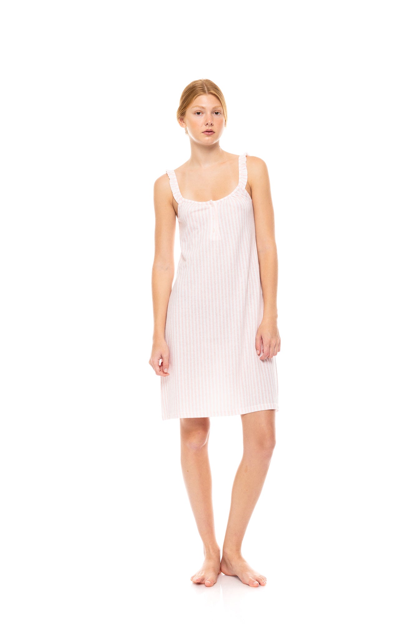 Pink Label - Nightgown Soft Pink Stripe