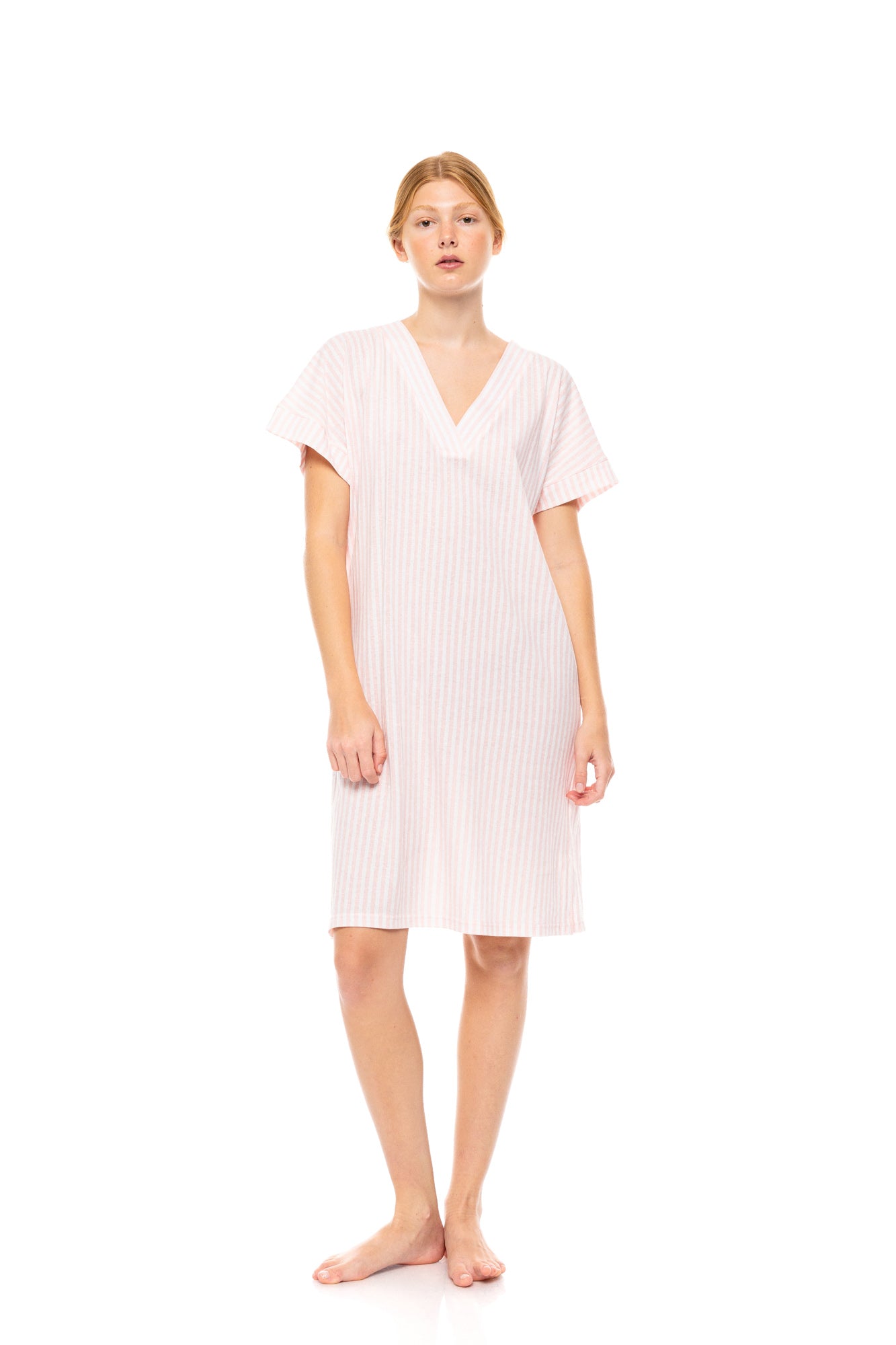 Pink Label - Nightgown Soft Pink Stripe