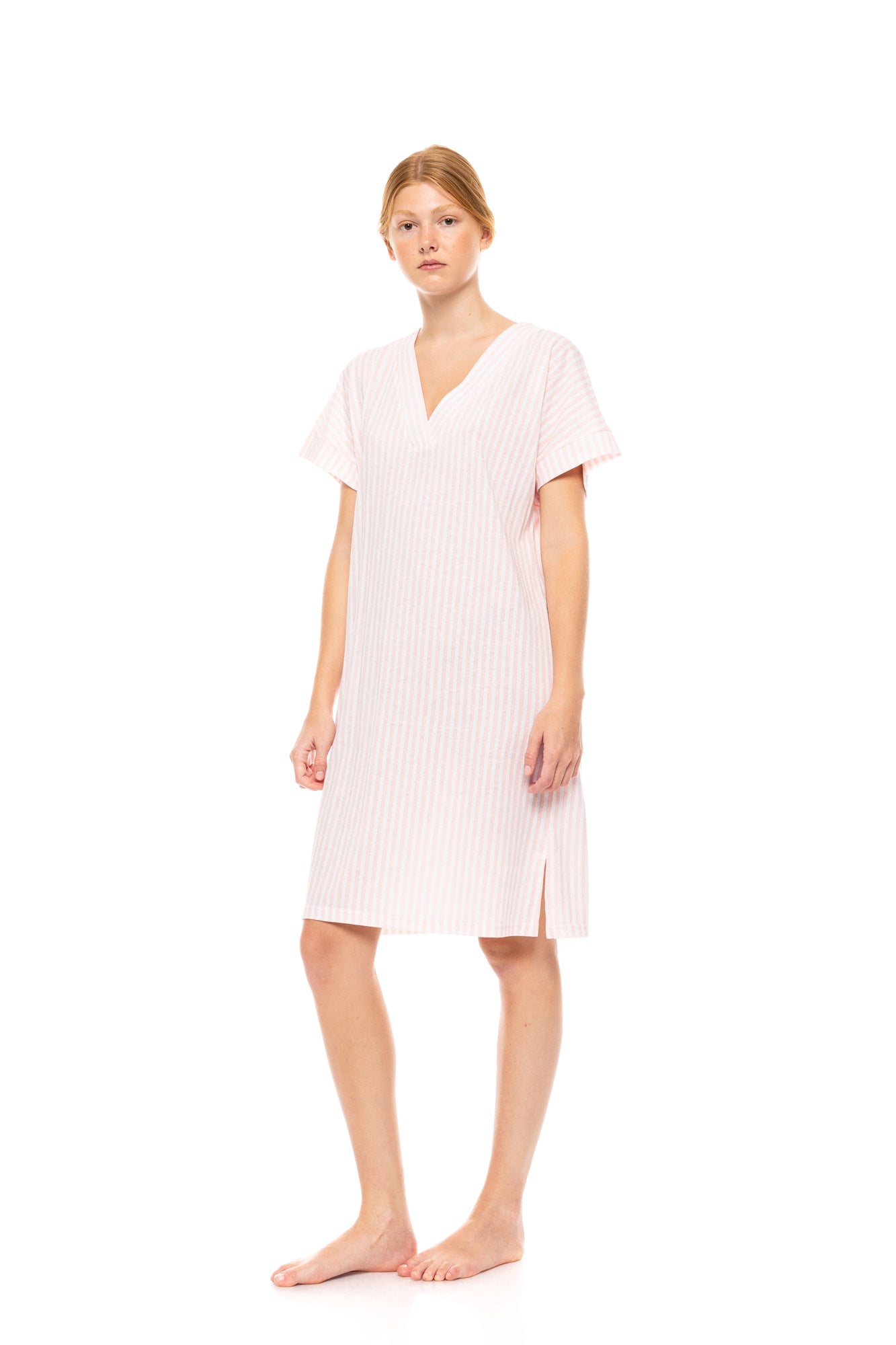 Pink Label - Nightgown Soft Pink Stripe