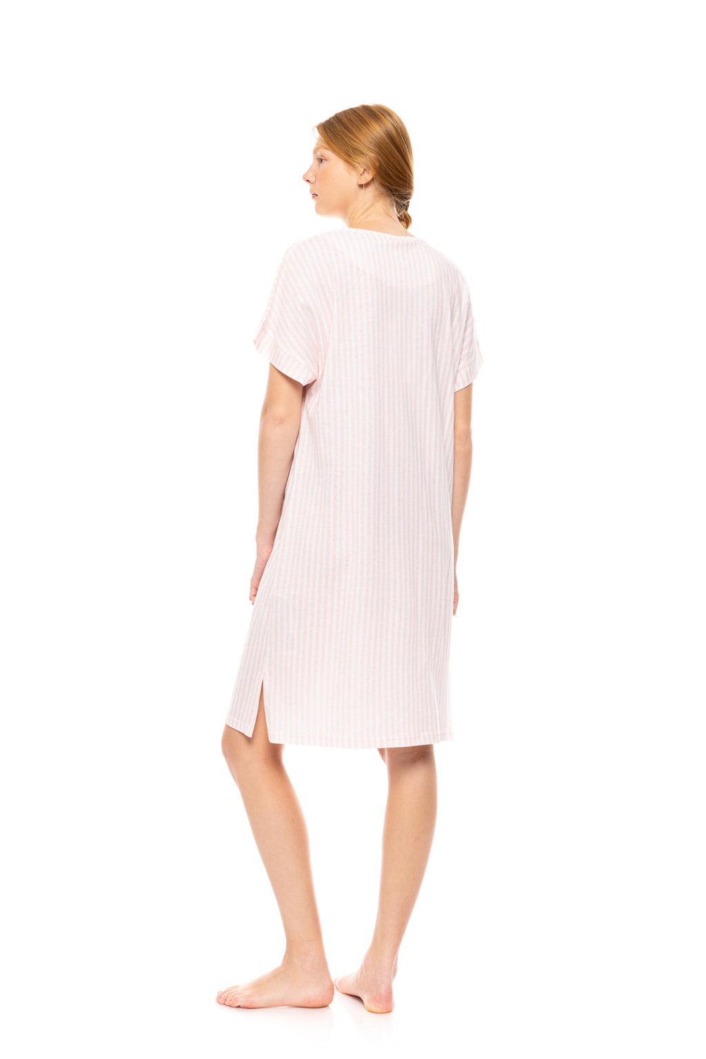 Pink Label - Nightgown Soft Pink Stripe