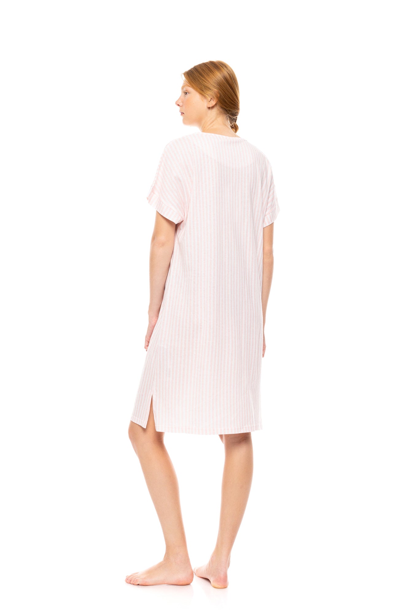 Pink Label - Nightgown Soft Pink Stripe