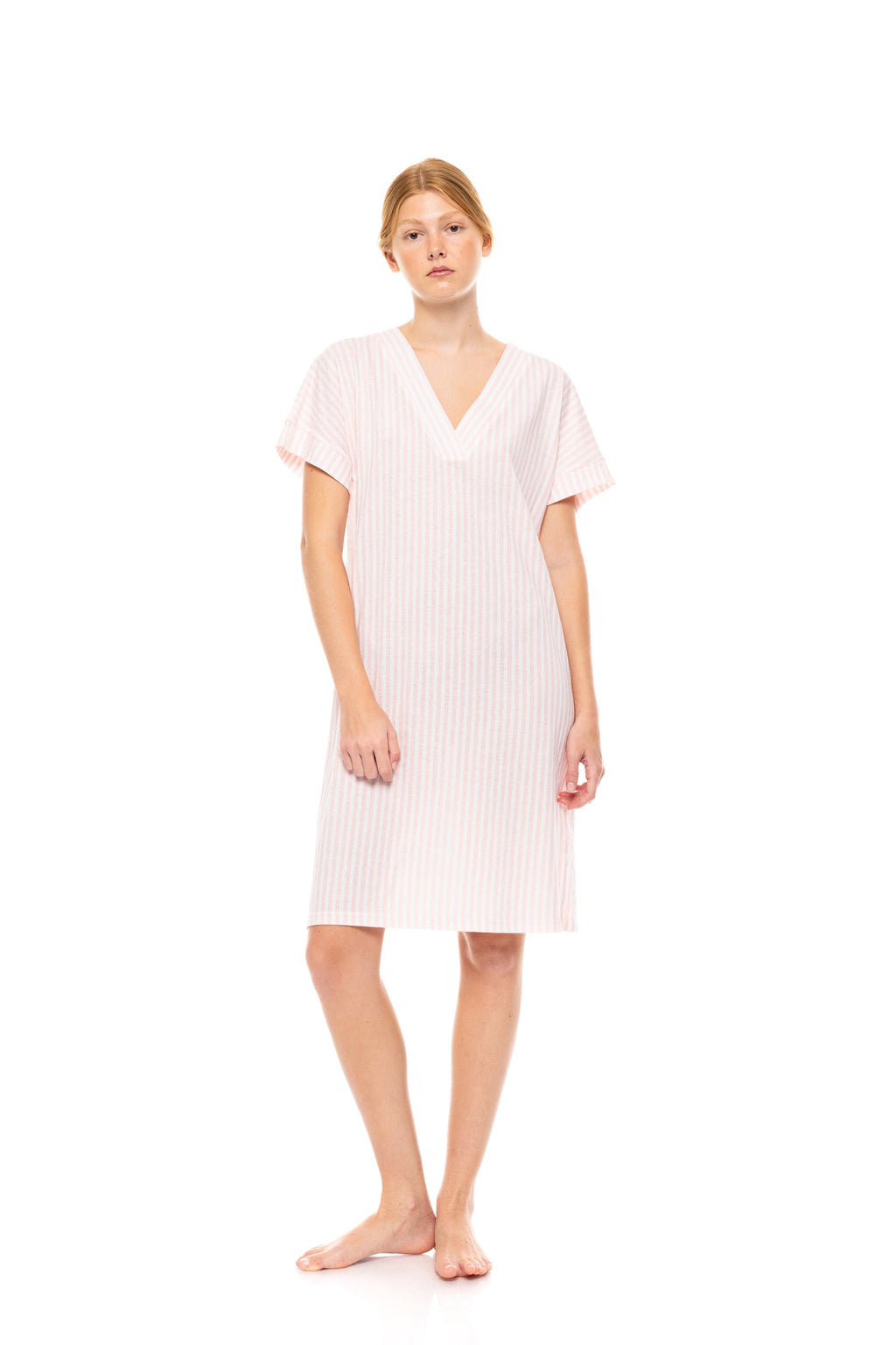 Pink Label - Nightgown Soft Pink Stripe