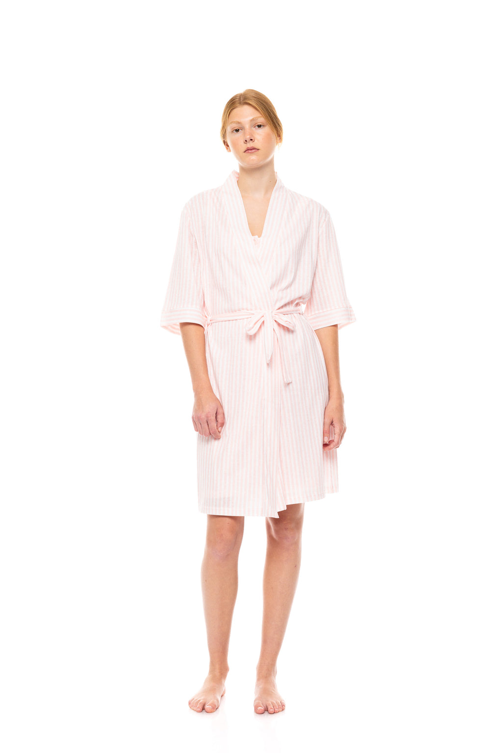 Pink Label - Robe Soft Pink Stripe