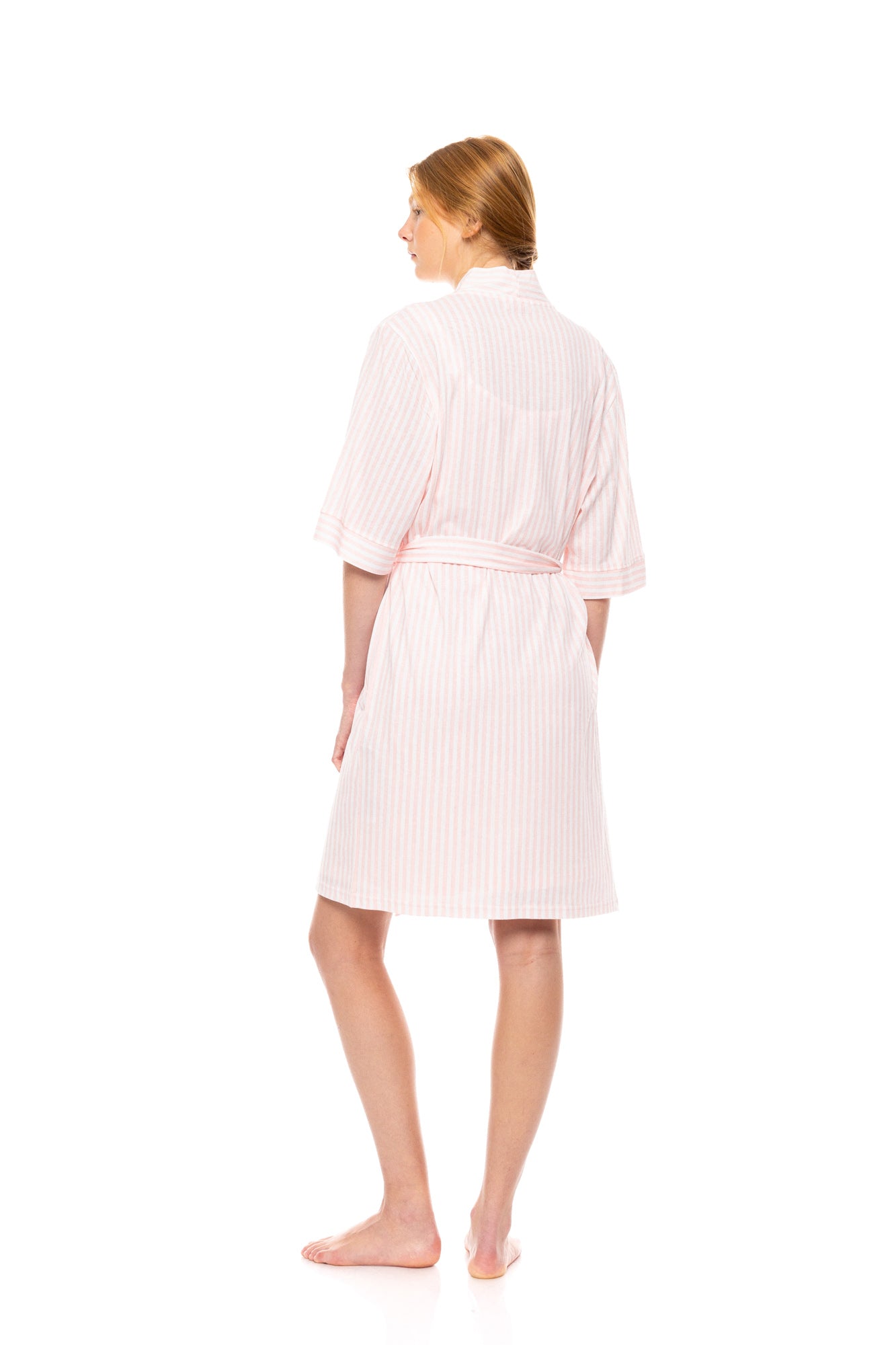 Pink Label - Robe Soft Pink Stripe