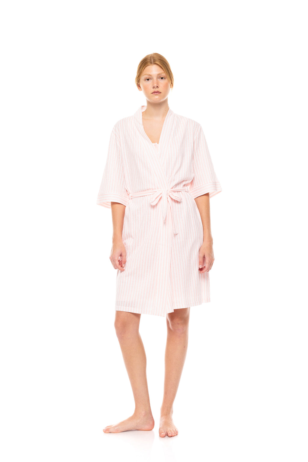 Pink Label - Robe Soft Pink Stripe