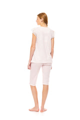 Pink Label - Pyjama Capri Pink Daisy