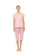 Pink Label - Pyjama Capri Leopard Rose