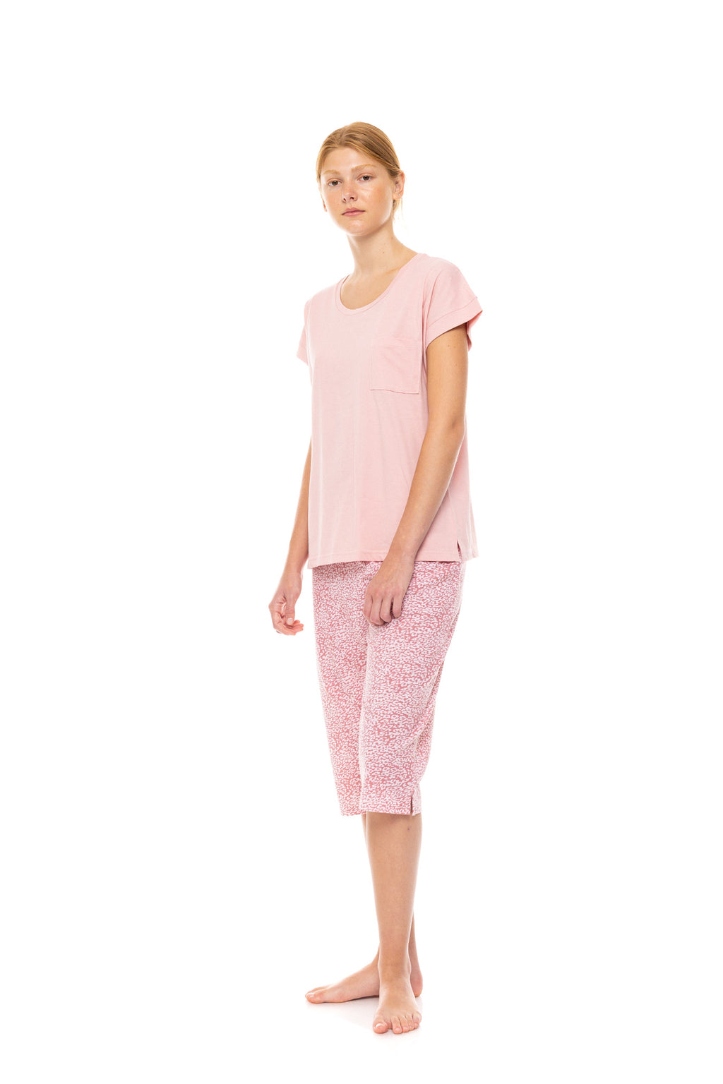 Pink Label - Pyjama Capri Leopard Rose