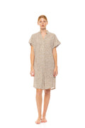 Pink Label - Nightgown Buttoned Mint Leopard
