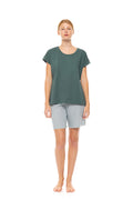 Pink Label - Pyjama Shorts Forest Green Geo