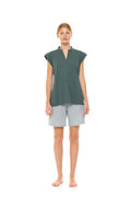 Pink Label - Pyjama Shorts Forest Green Geo