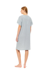 Pink Label - Nightgown V Forest Green Geo