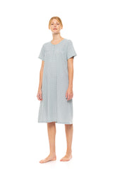 Pink Label - Nightgown Classic Forest Green Geo