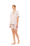 Pink Label - Pyjama Buttoned Short Pants Floral Rose
