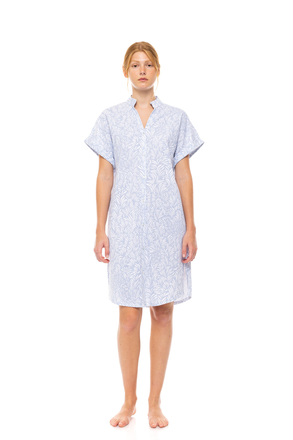 Pink Label - Nightgown Ice Blue Fleur