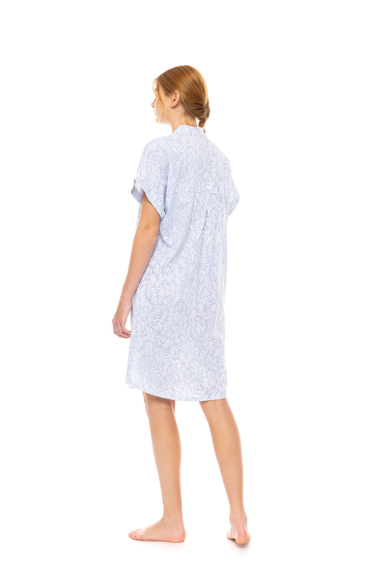 Pink Label - Nightgown Ice Blue Fleur