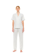 Pink Label - Pyjama Buttoned Long Pants Pastel Leopard