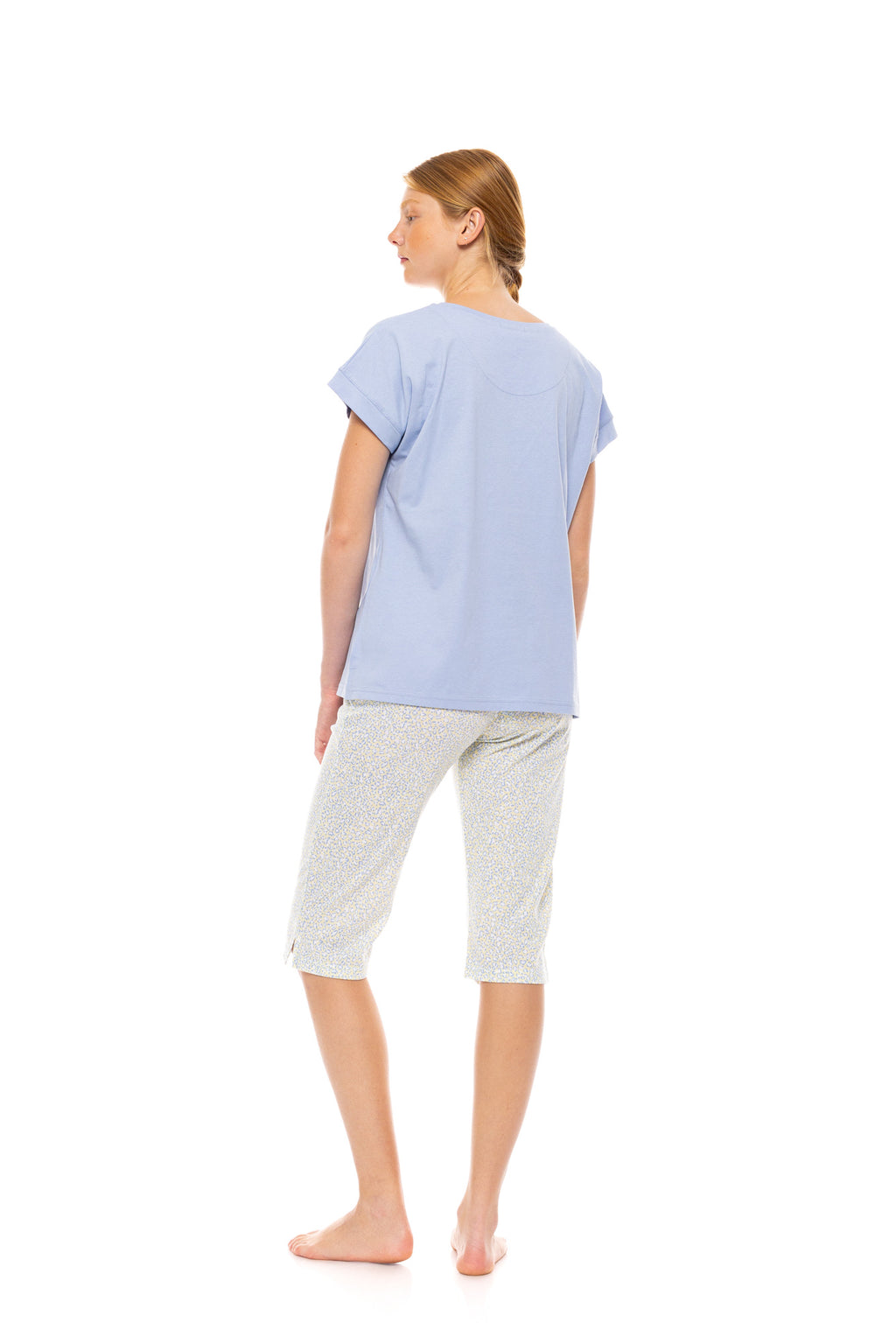 Pink Label - Pyjama Capri Pastel Leopard