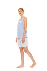 Pink Label - Pyjama Shorts Pastel Leopard