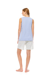 Pink Label - Pyjama Shorts Pastel Leopard