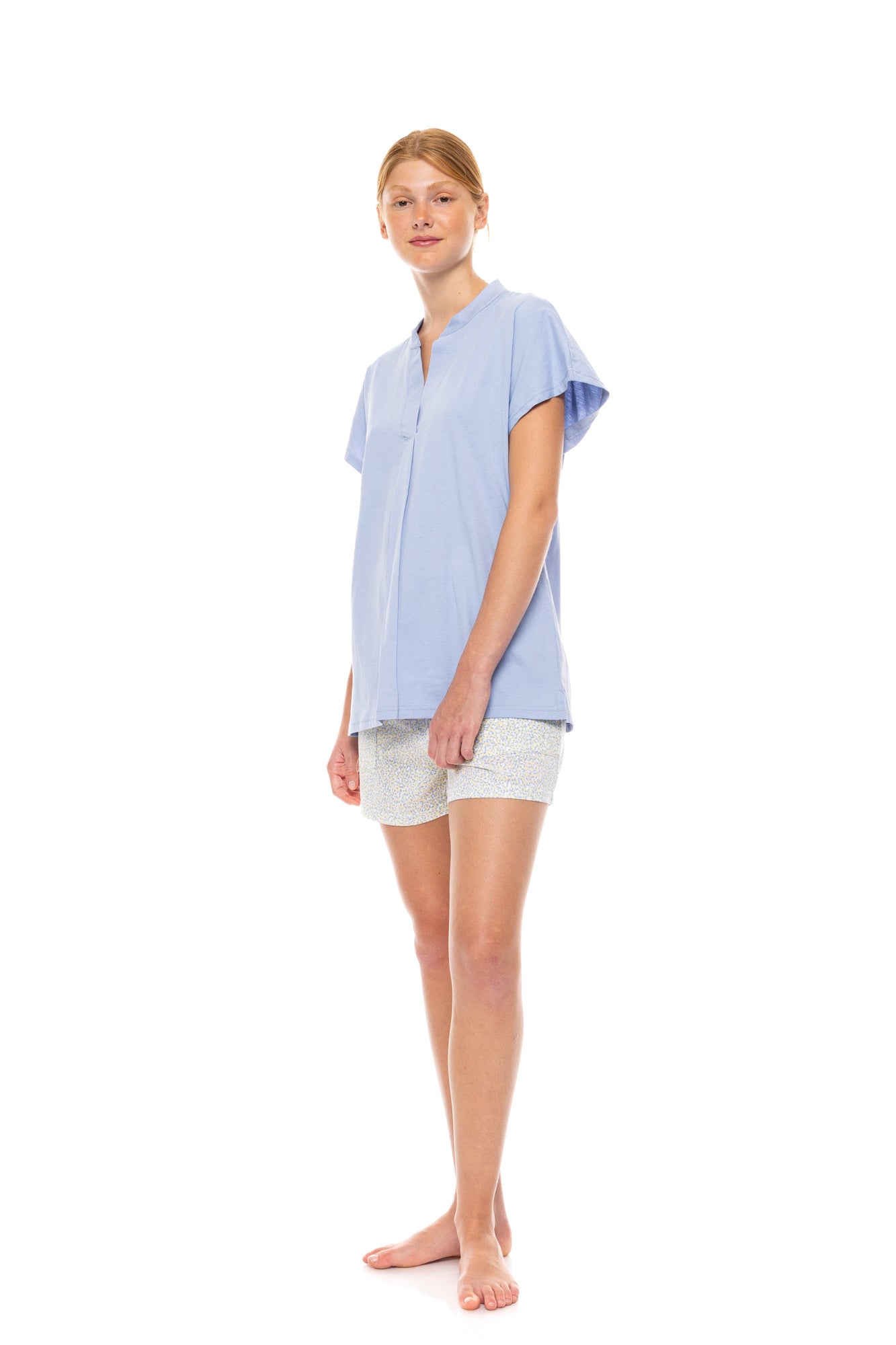 Pink Label - Pyjama Shorts Pastel Leopard