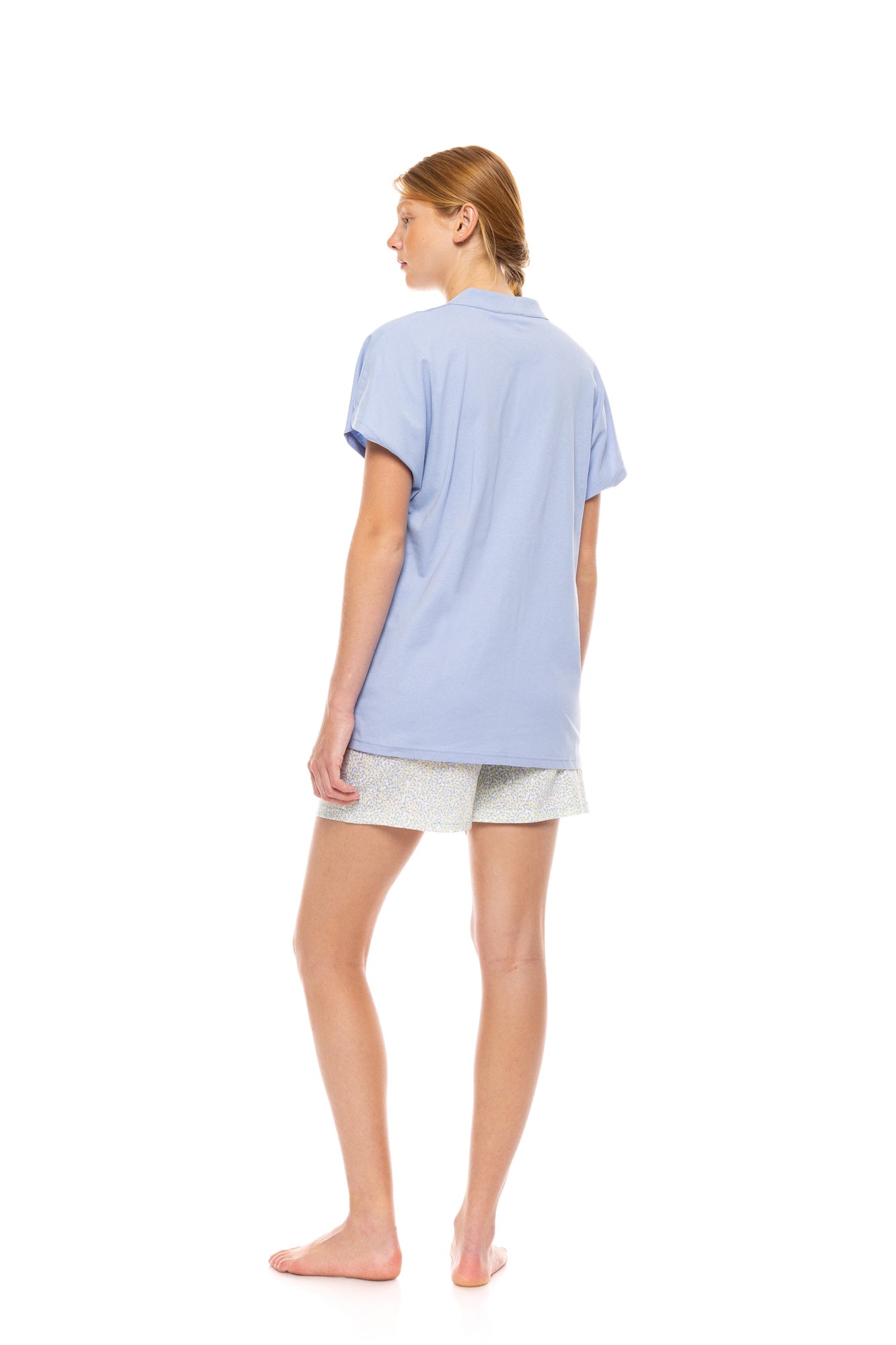 Pink Label - Pyjama Shorts Pastel Leopard