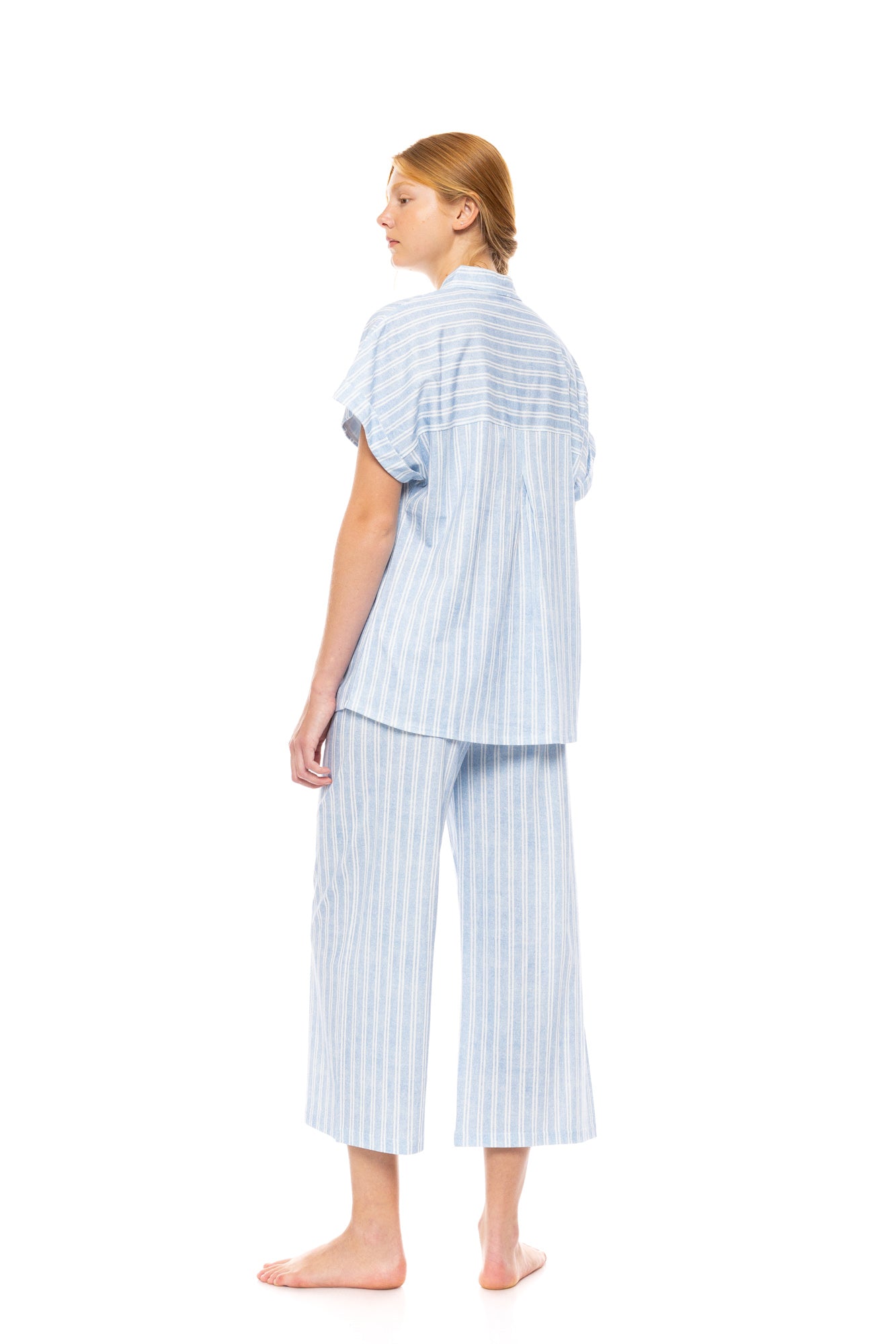 Pink Label - Pyjama Buttoned Long Pants Nordic Stripe