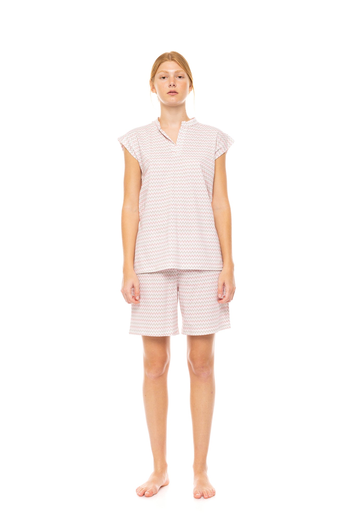 Pink Label - Pyjama Shorts Sunset Geo