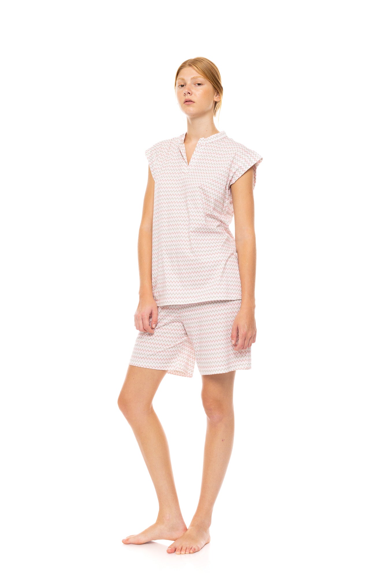 Pink Label - Pyjama Shorts Sunset Geo