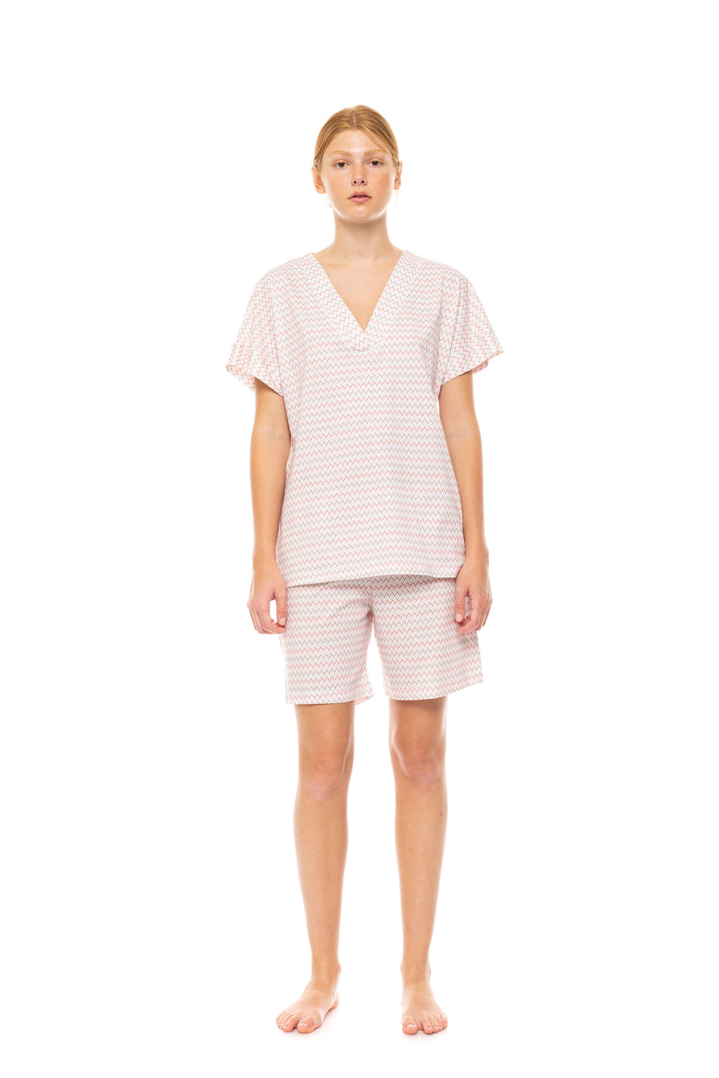 Pink Label - Pyjama Shorts Sunset Geo