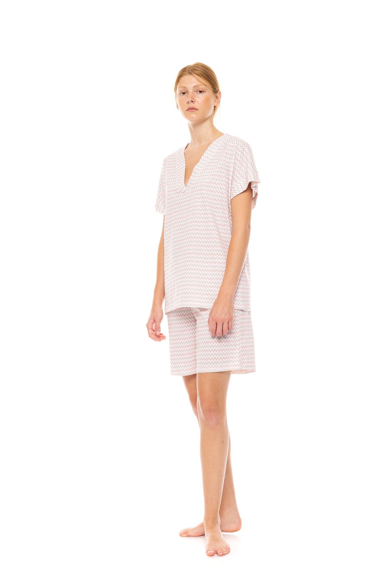 Pink Label - Pyjama Shorts Sunset Geo