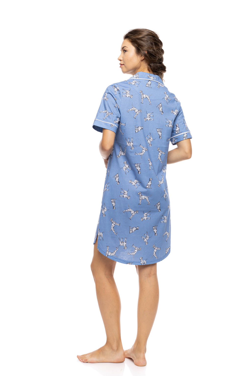 Pink Label - Nightgown Buttoned Dalmatian Denim