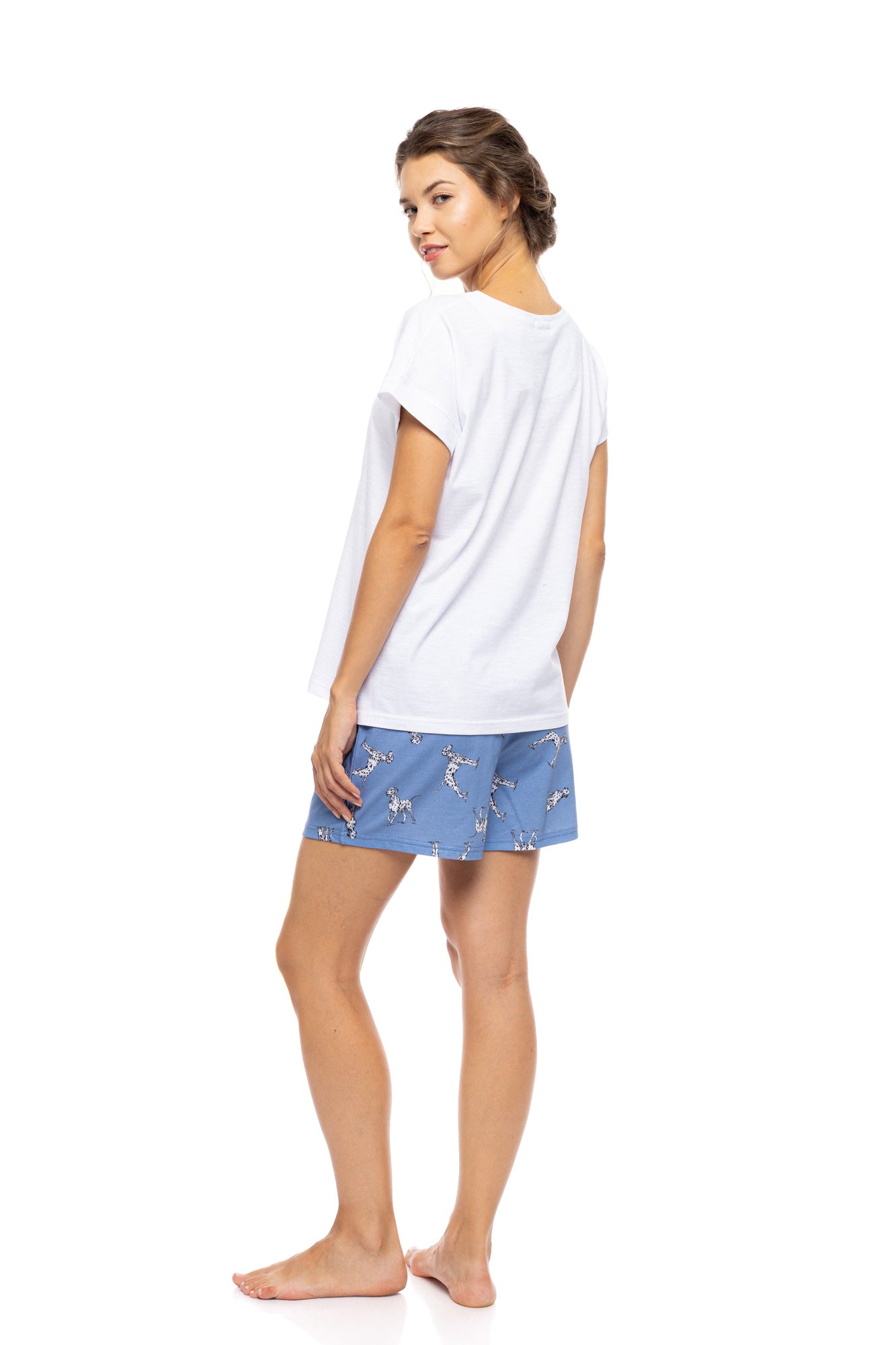 Pink Label - Pyjama Short Dalmatian Denim