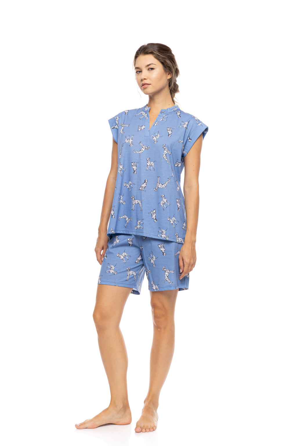 Pink Label - Pyjama Short Dalmatian Denim