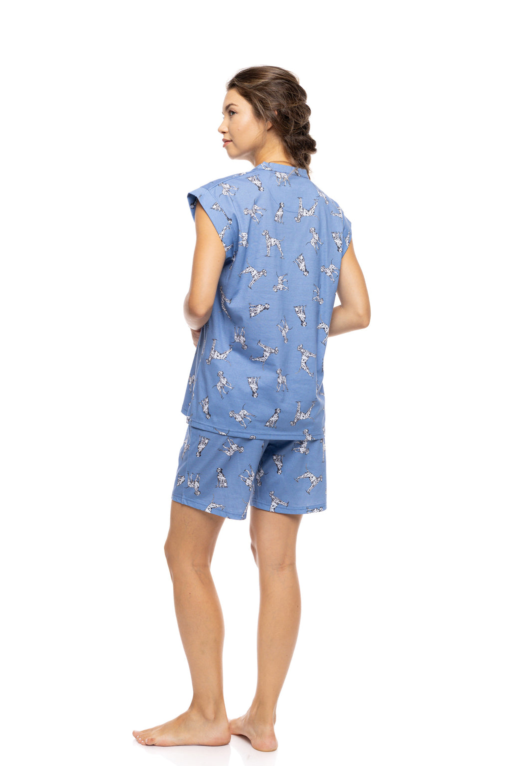 Pink Label - Pyjama Short Dalmatian Denim