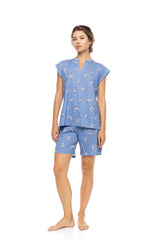 Pink Label - Pyjama Short Dalmatian Denim