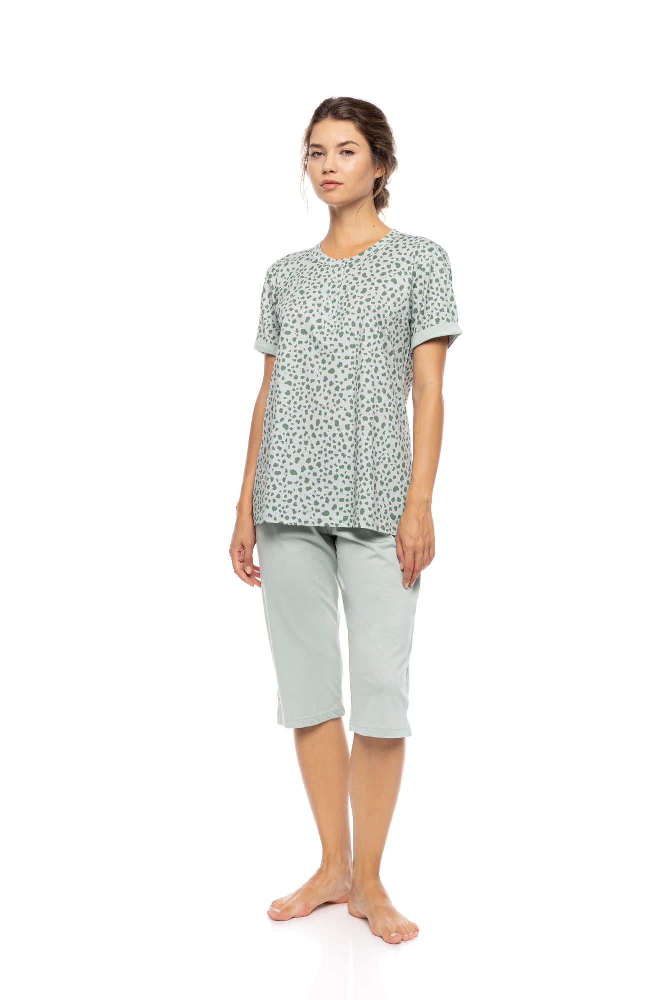 Pink Label - Pyjama Capri Jade Leo