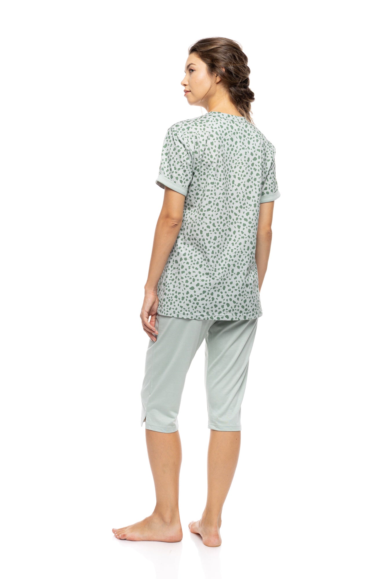 Pink Label - Pyjama Capri Jade Leo
