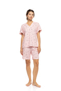 Pink Label - Pyjama Shorts Little Heart Pink