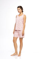 Pink Label - Pyjama Shorts Little Heart Pink