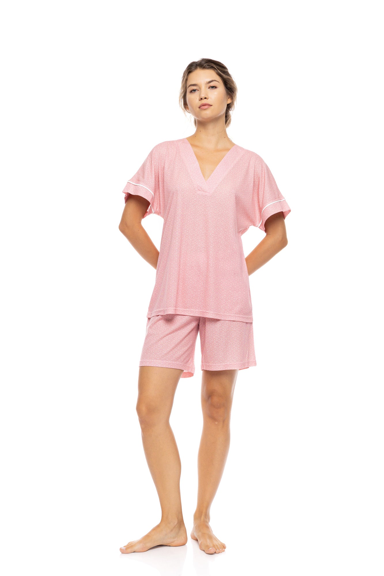 Pink Label - Pyjamas Shorts Summer Geo