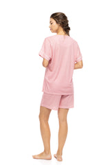 Pink Label - Pyjamas Shorts Summer Geo
