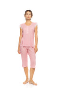 Pink Label - Pyjamas Capri Summer Geo
